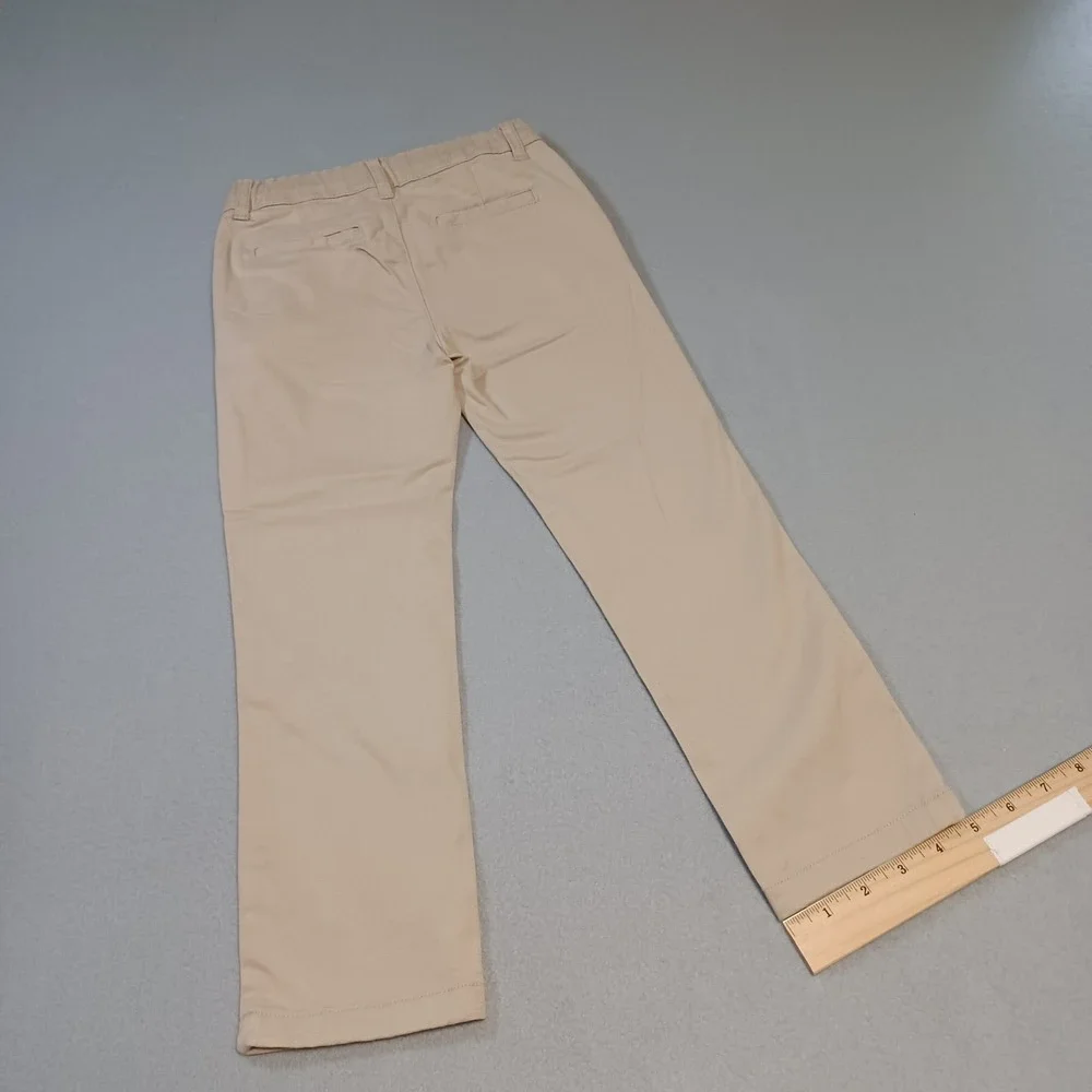 The Childrens‎ Place Boys Khaki Chino Pants Tan School Uniform Size 5T Stretch